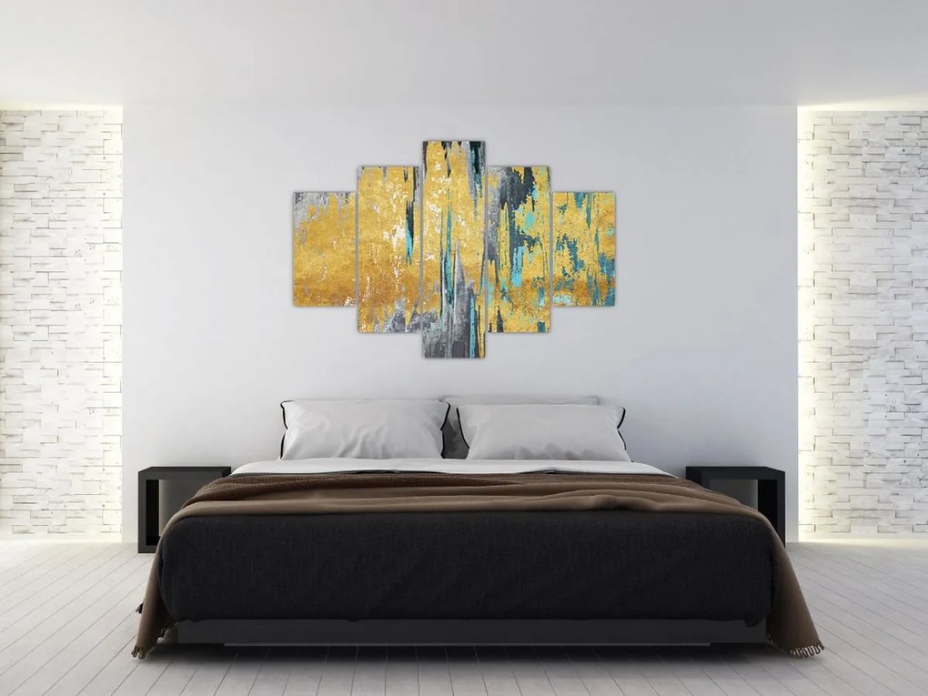 Tablou - Design auriu (150x105 cm)