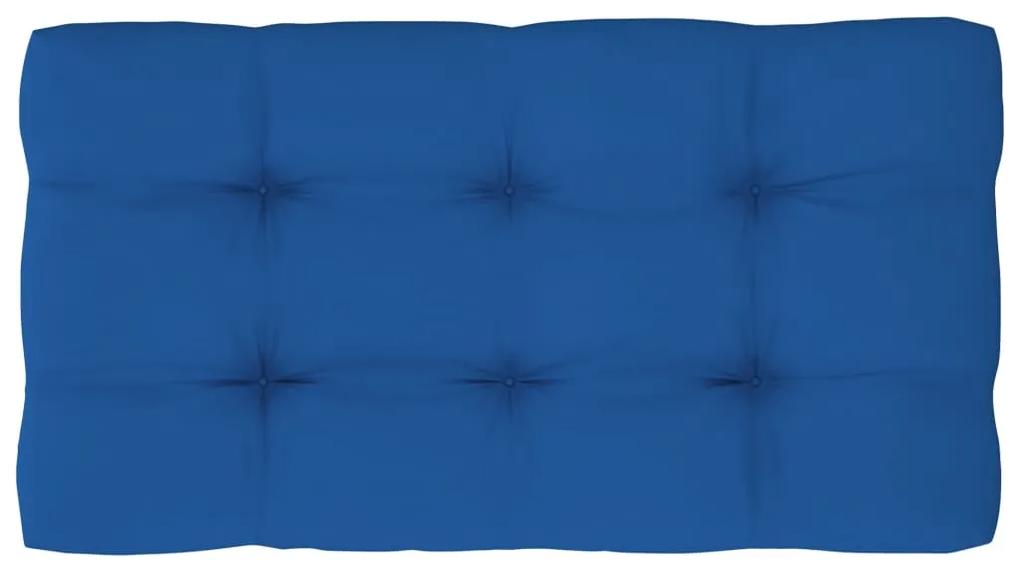 Canapea de mijloc din paleti de gradina, lemn pin gri tratat Albastru regal, canapea de mijloc, Gri, 1