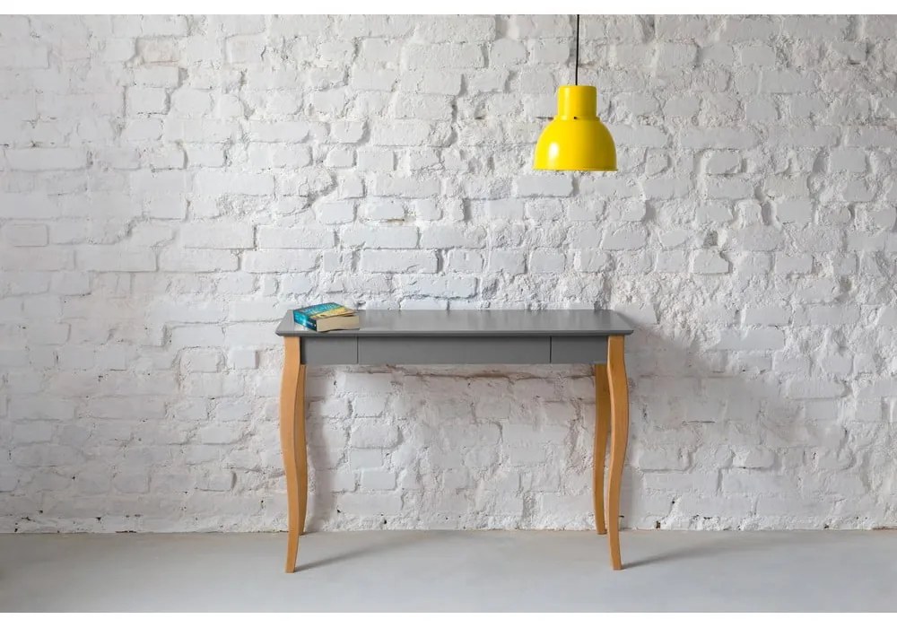 Birou Ragaba Lillo, lungime 105 cm, gri închis