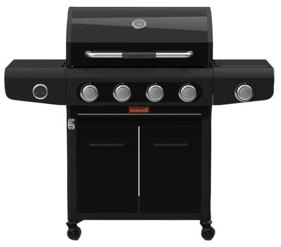 Barbecook BC-GAS-2073 Siesta 412 Graphite grătar pe gaz cu depozitare, arzător lateral, 132x56x118cm
