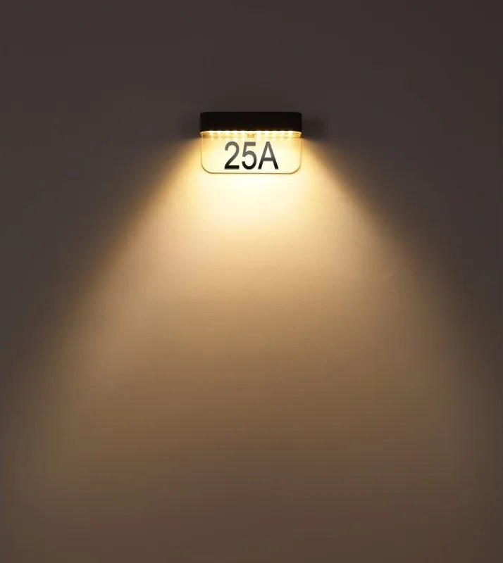 Aplica solara LED iluminat numar de casa IP54 SOLAR