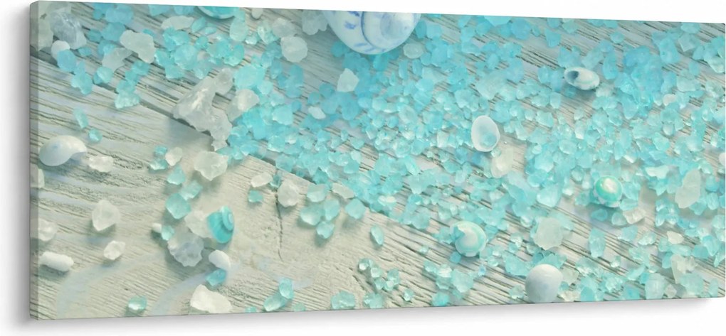 Tablou - Atmosfera de litoral în nuanțe turcoaz (120x50 cm)