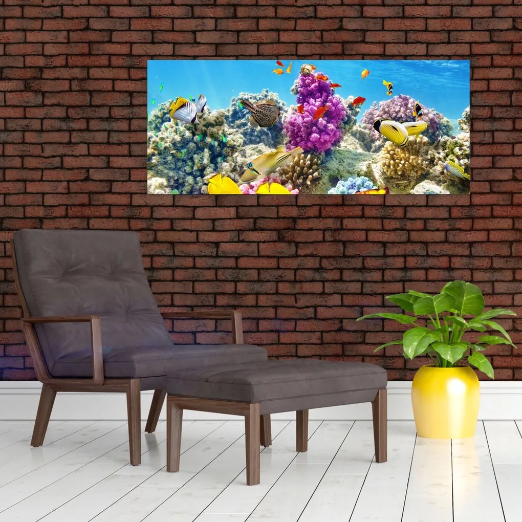 Tablou - Lumea mării (120x50 cm)