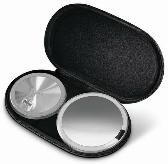 Simplehuman Oglindă de călătorie reîncărcabilă,diametru 12 cm