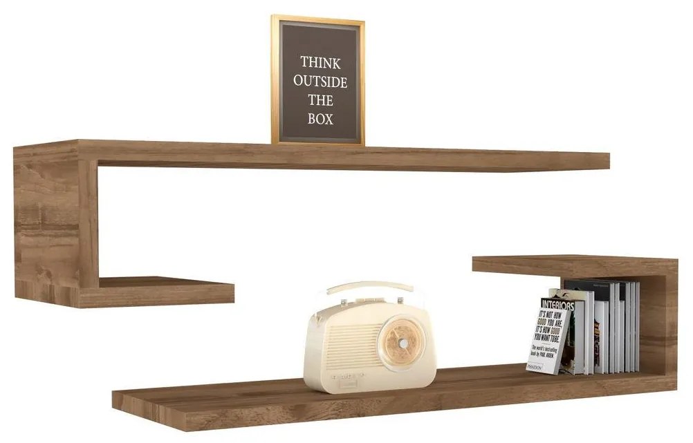 Set 2buc. rafturi Kivana (Nuc) . 1095831