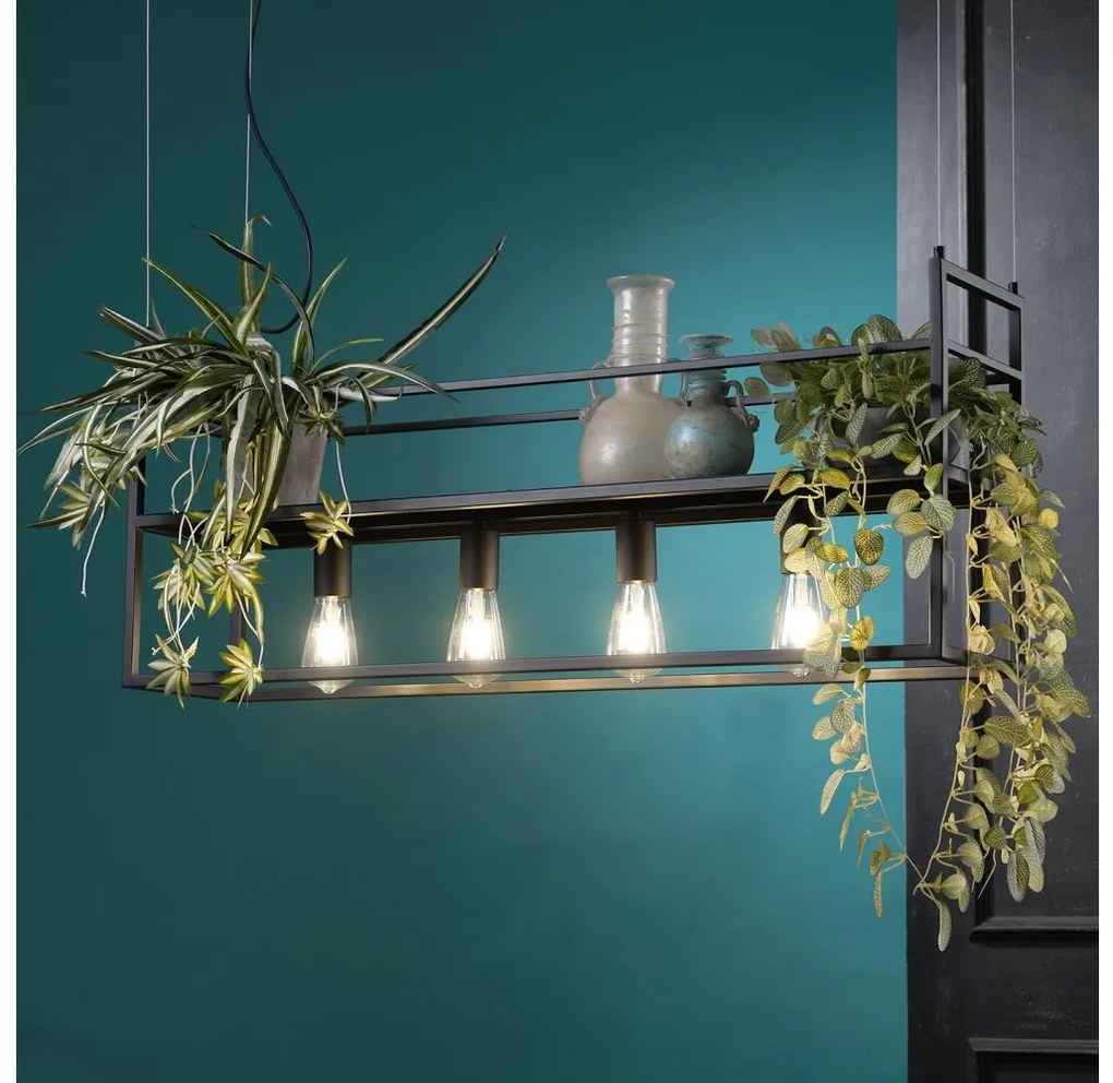 Lustră pe cablu ONLI JEFFER 4xE27/22W/230V negru