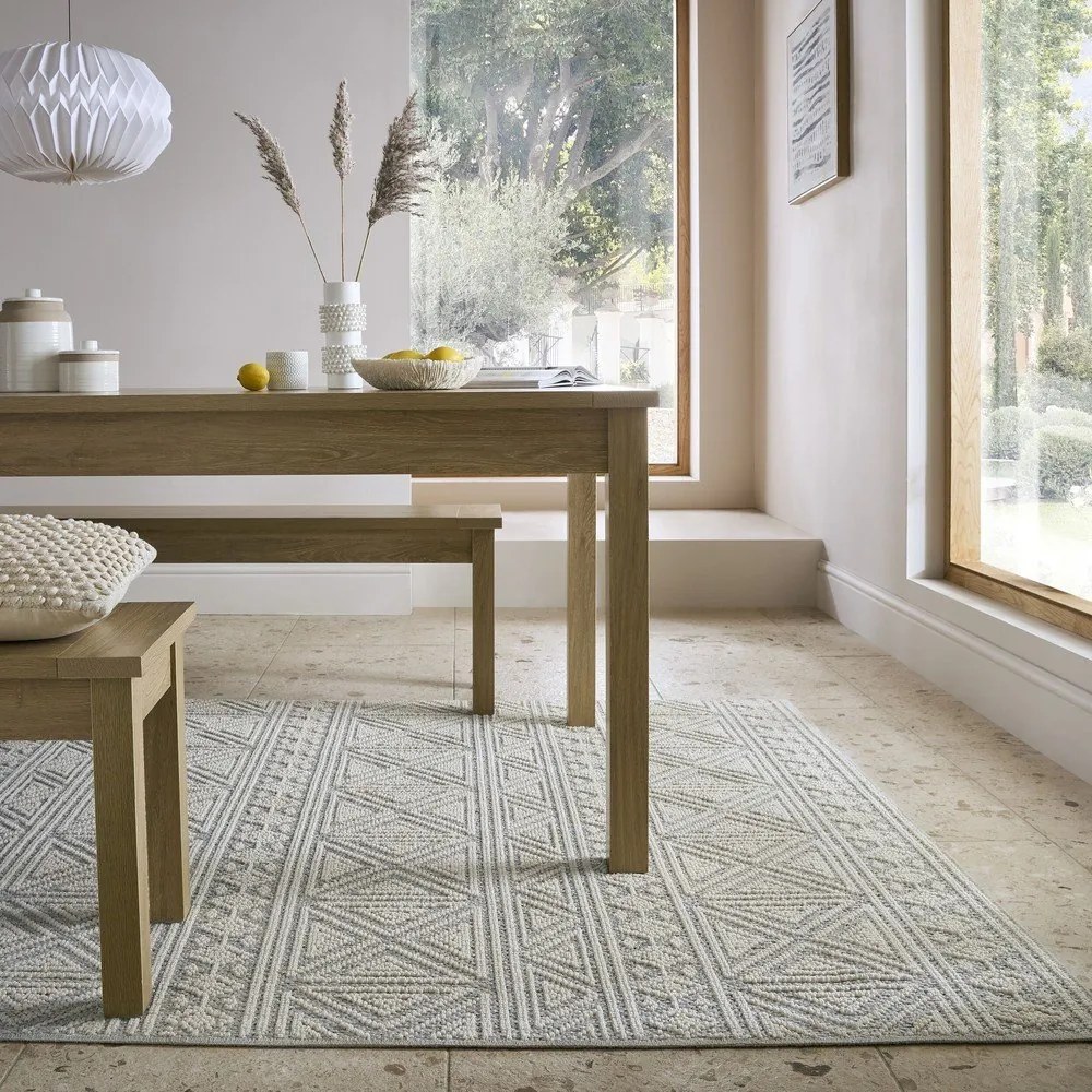 Covor gri/bej lavabil 155x230 cm Lucia – Flair Rugs