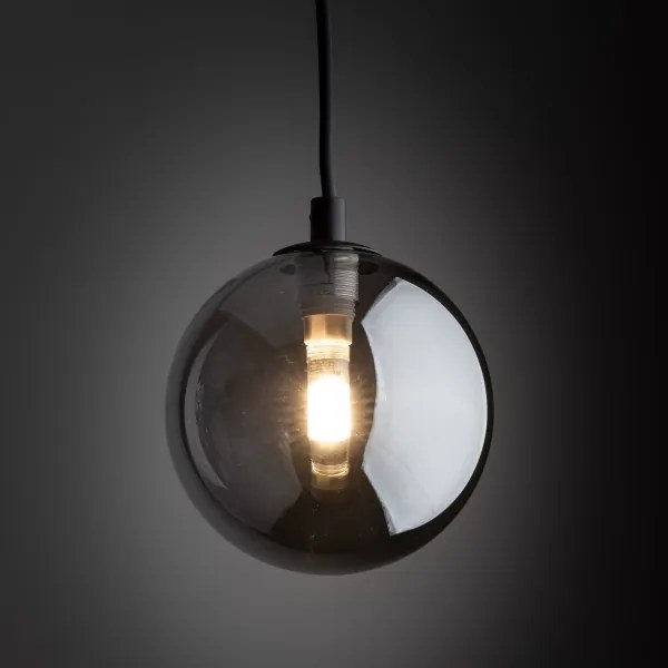 Lustră pe cablu pentru sistem de șină TRACER 1xG9/8W/230V negru/negru fumuriu