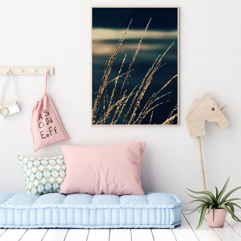 Poster - Detaliu de ierburi de apă (A4)