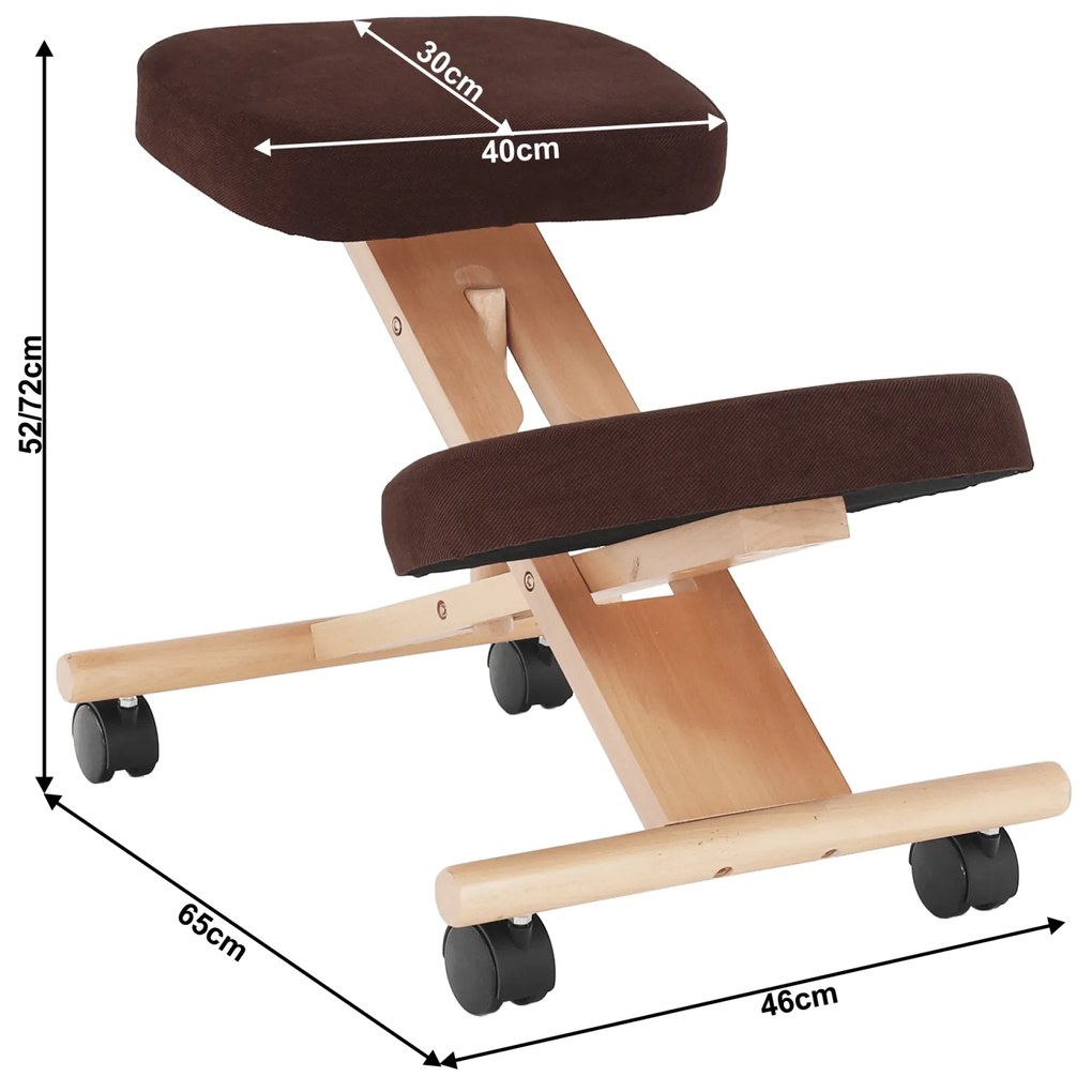 Scaun ergonomic, maro   fag, FLONET