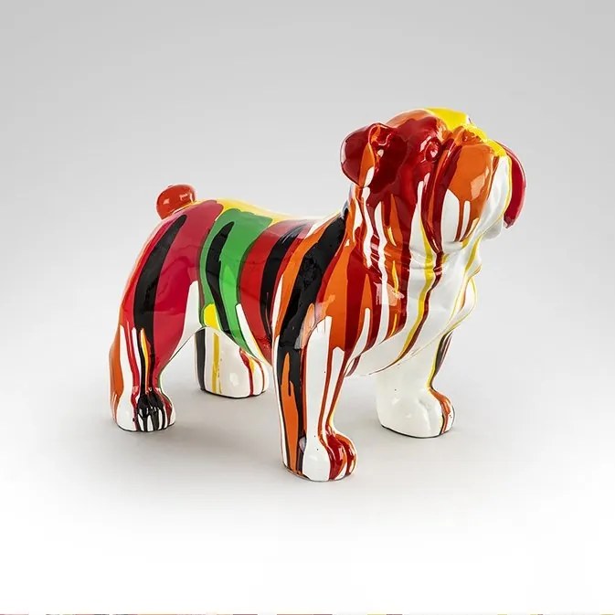 Figurina decorativa buldog pentru interior sau exterior Otto medium