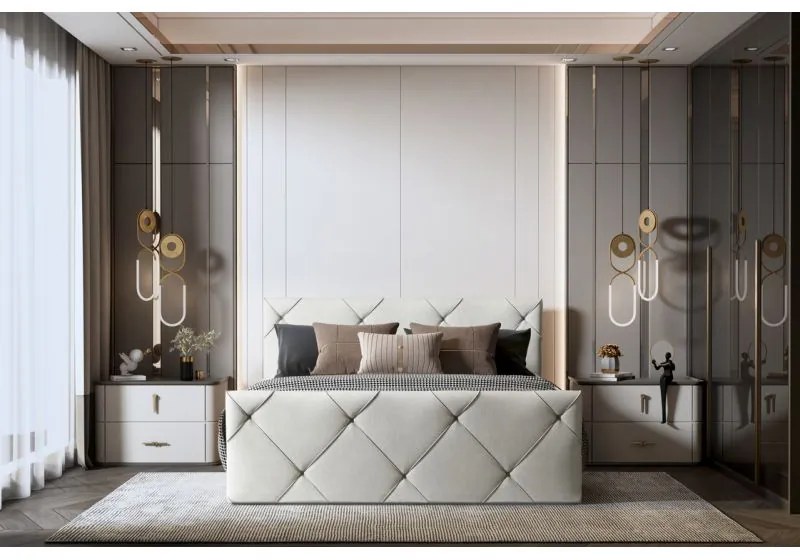 Pat Dormitor Boxspring MOSSA 140x200 cm