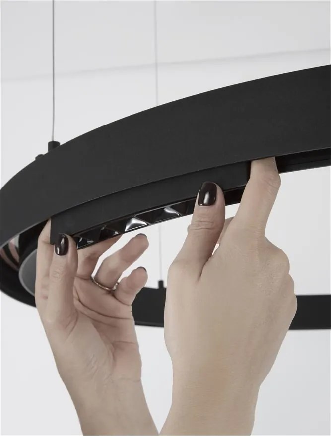 Sistem circular sina magnetica cu iluminat in partea superioara Halo 80cm