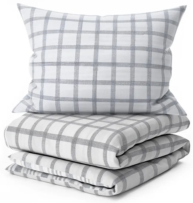 Lenjerie din bumbac Renforcé LINKY gri Dimensiune lenjerie de pat: 70 x 90 cm | 140 x 220 cm