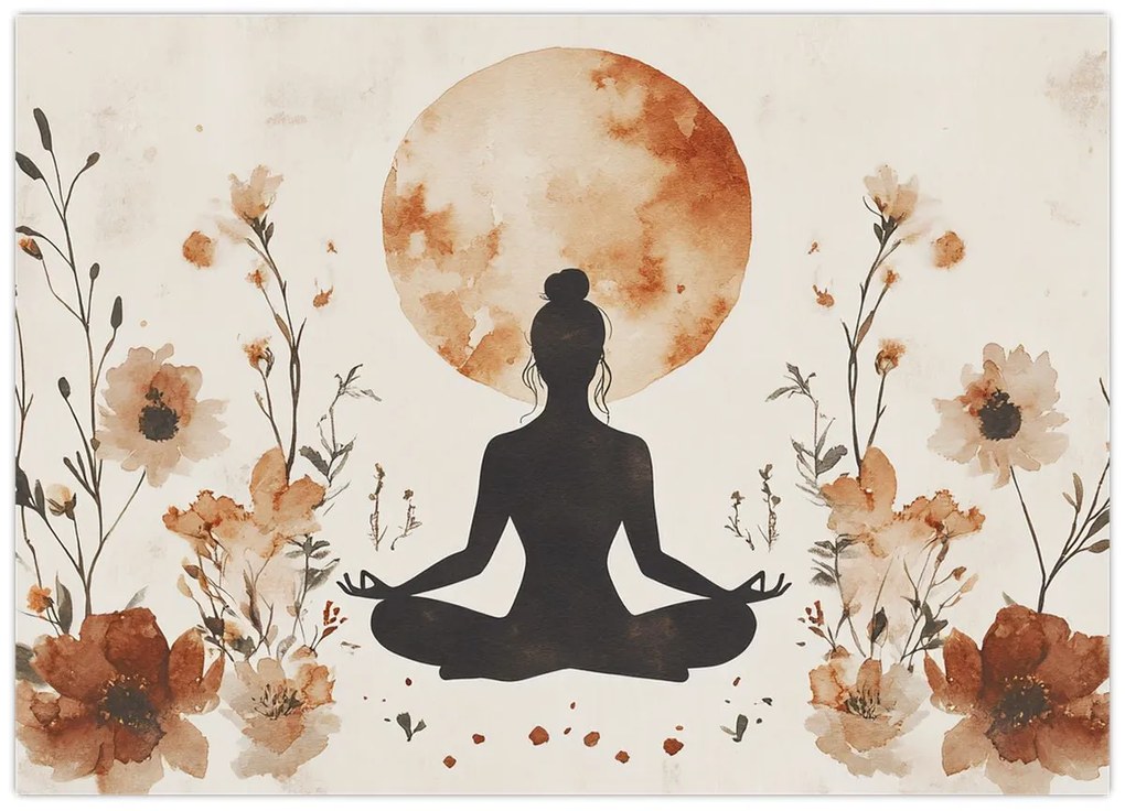 Tablou - Yoga Portocalie (70x50 cm)