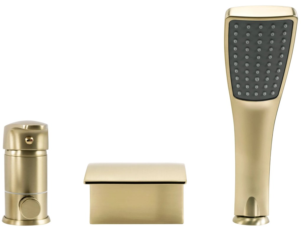 Baterie pentru cadă Rea Riven Brush Gold