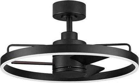 Lustra LED cu ventilator si telecomanda LUNAIR negru