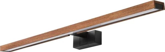 Brilagi-LED Iluminare pentru oglindă de baie WOODY MIRROR 3 în 1 LED/15W/230V 80 cm IP44 negru/stejar