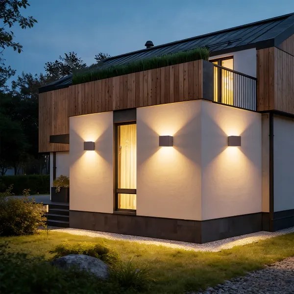 Brilagi - Aplică LED de exterior DONNANI LED/5W/230V 10 cm maro IP44
