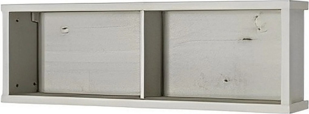 Raft NONELL, alb, PAL laminat, 120x24x40 cm