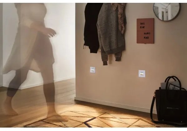 Corp de iluminat cu senzor pentru scări Paulmann 93133 LED/1,2W EDGE 230V alb