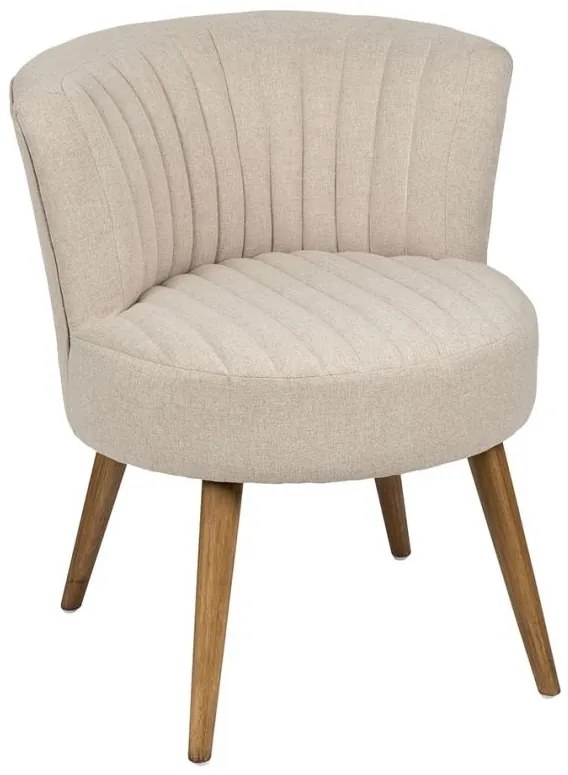 Scaun dining, gri, din lemn de cauciuc si textil, Demeure
