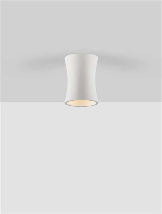 Spot aplicat design decorativ Ghips, PELIA alb