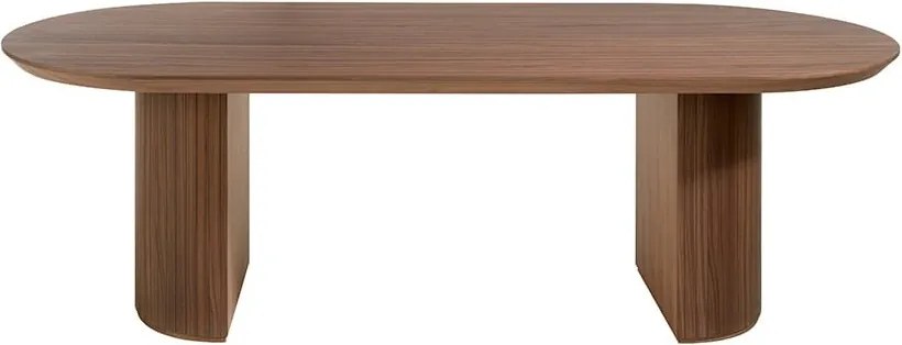 Masa dining design LUX din furnir de nuc 240cmx105cm