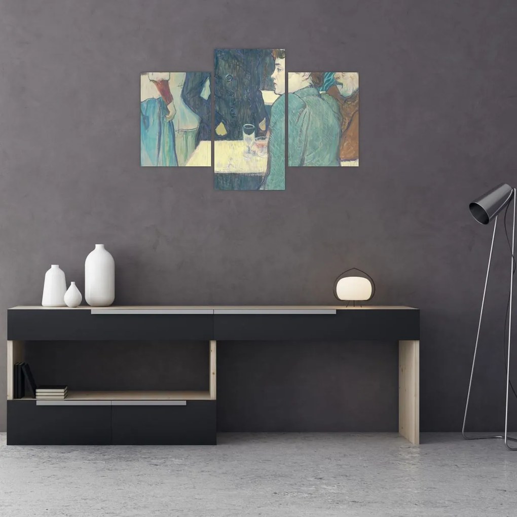 Tablou - Henri de Toulouse-Lautrec, A Corner of the Moulin de la Galette, reproducere (90x60 cm)