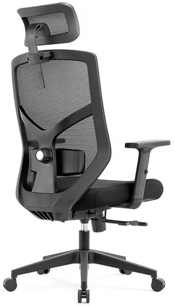 Scaun ergonomic Lina, sezut translatie, spatar Mesh, Negru