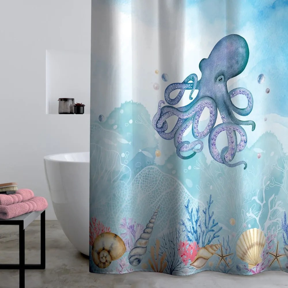 Perdea de duș 180x180 cm Octopus – Catherine Lansfield