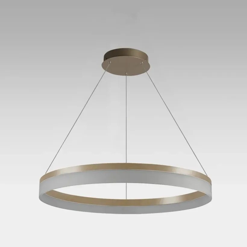 Lustra LED circulara suspendata Ara 60cm, Gold