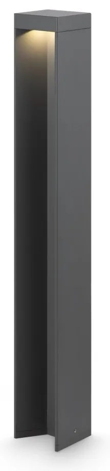 Stalp LED mic pentru iluminat exterior IP54 Essen gri H-65cm