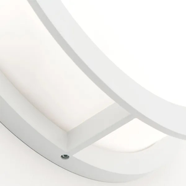 Orion - Corp de iluminat exterior HENRY, 2x E27/15W/230V, Ø 30 cm, IP44, alb