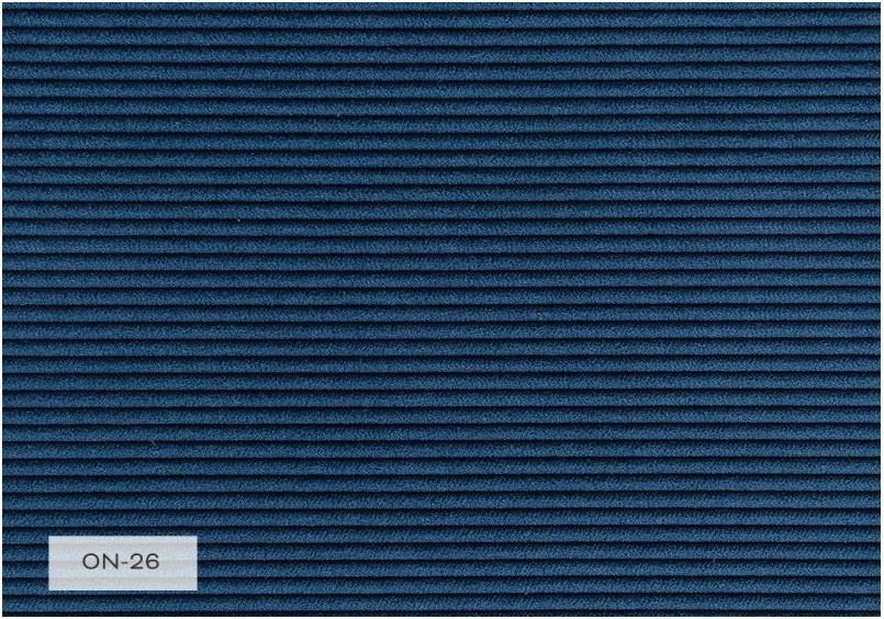 Fotoliu albastru închis cu tapițerie din catifea reiată Lofty Lilly – Miuform