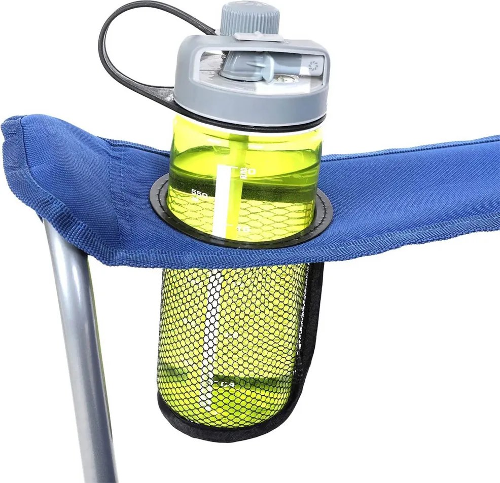 Scaune de camping NOMAD, set 2 buc., albastru SongmicsHome