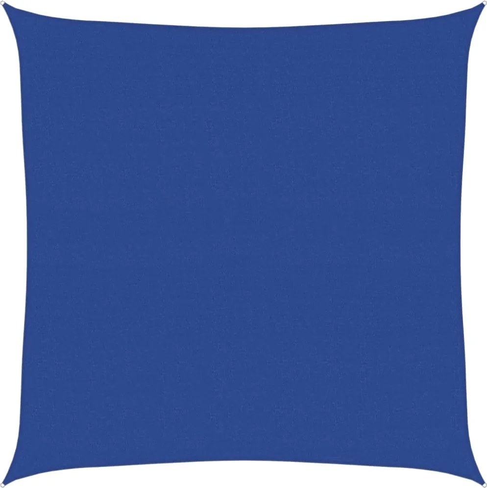 vidaXL Pânză parasolar, albastru, 7x7 m, HDPE, 160 g/m², pătrat