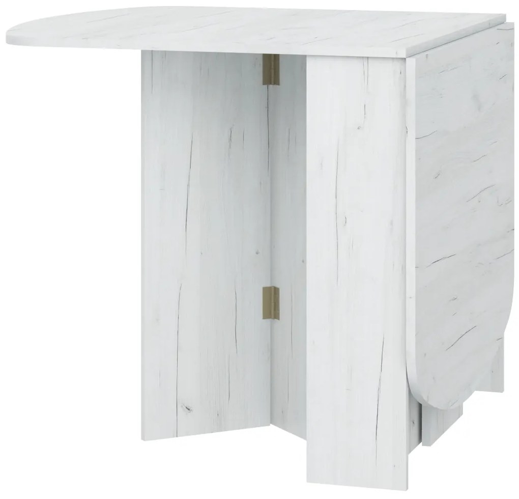 Masă de sufragerie extensibilă Elston 2 (craft alb) (pentru 4 până la 6 persoane). 1051392