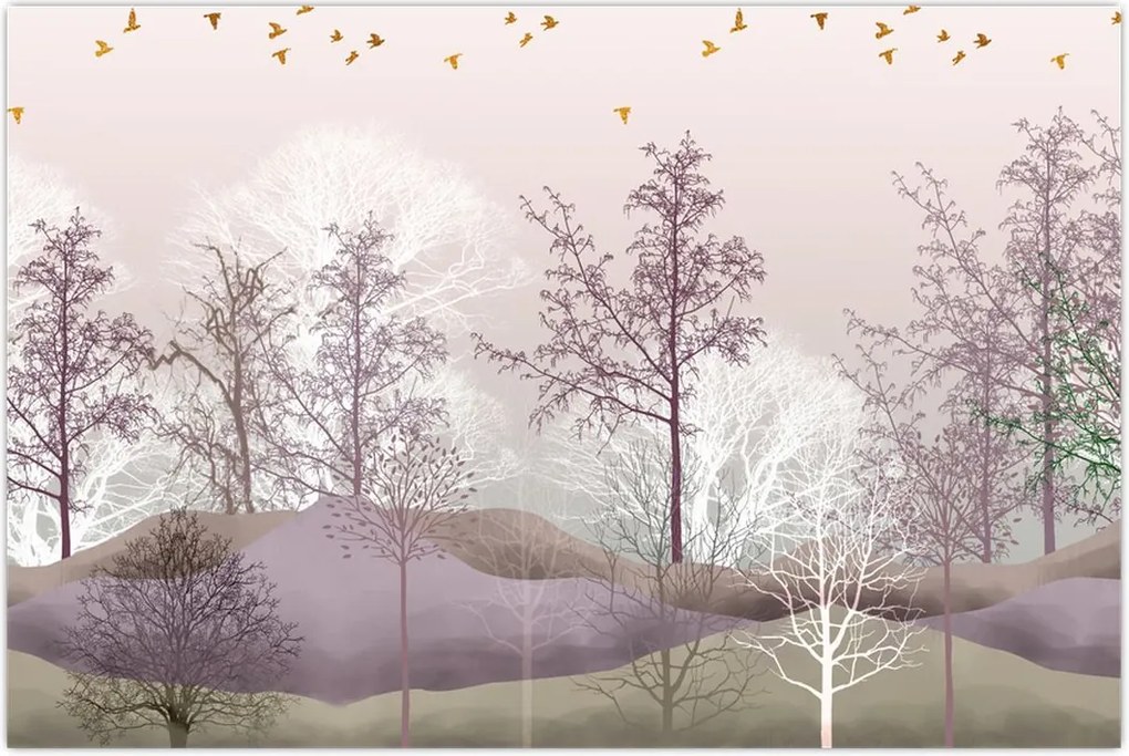 Tablou cu pădure (90x60 cm)