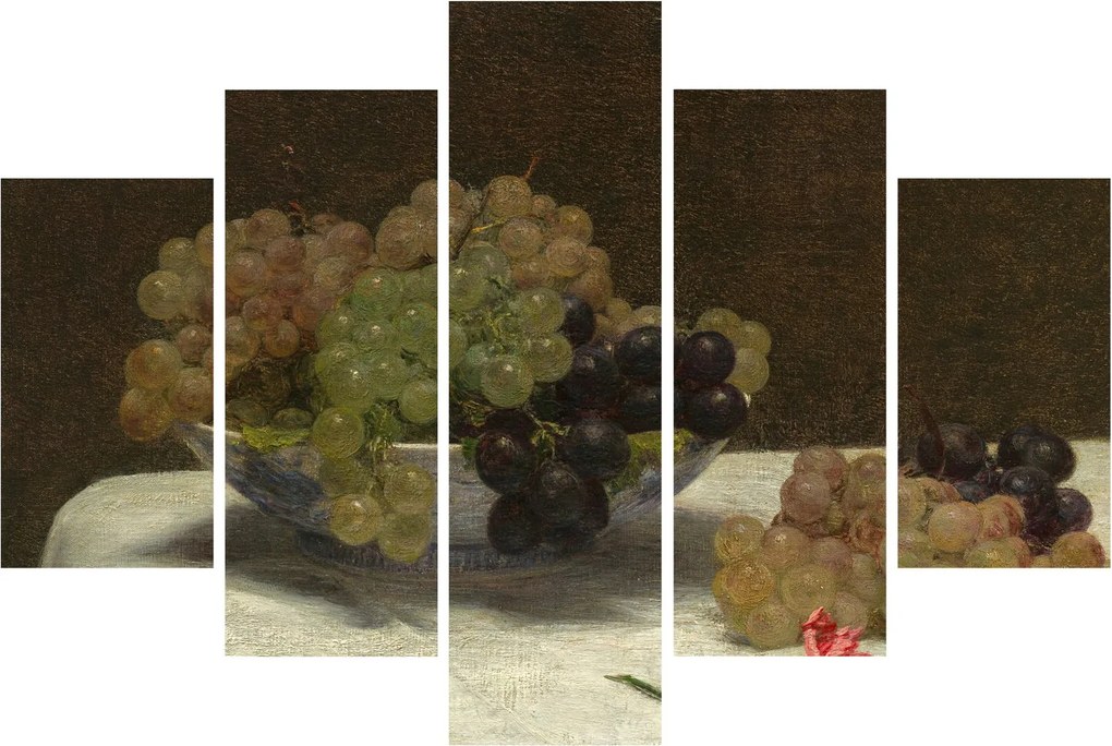 Tablou - Henri Fantin-Latour, Still Life with Grapes and a Carnation, reproducere (150x105 cm)