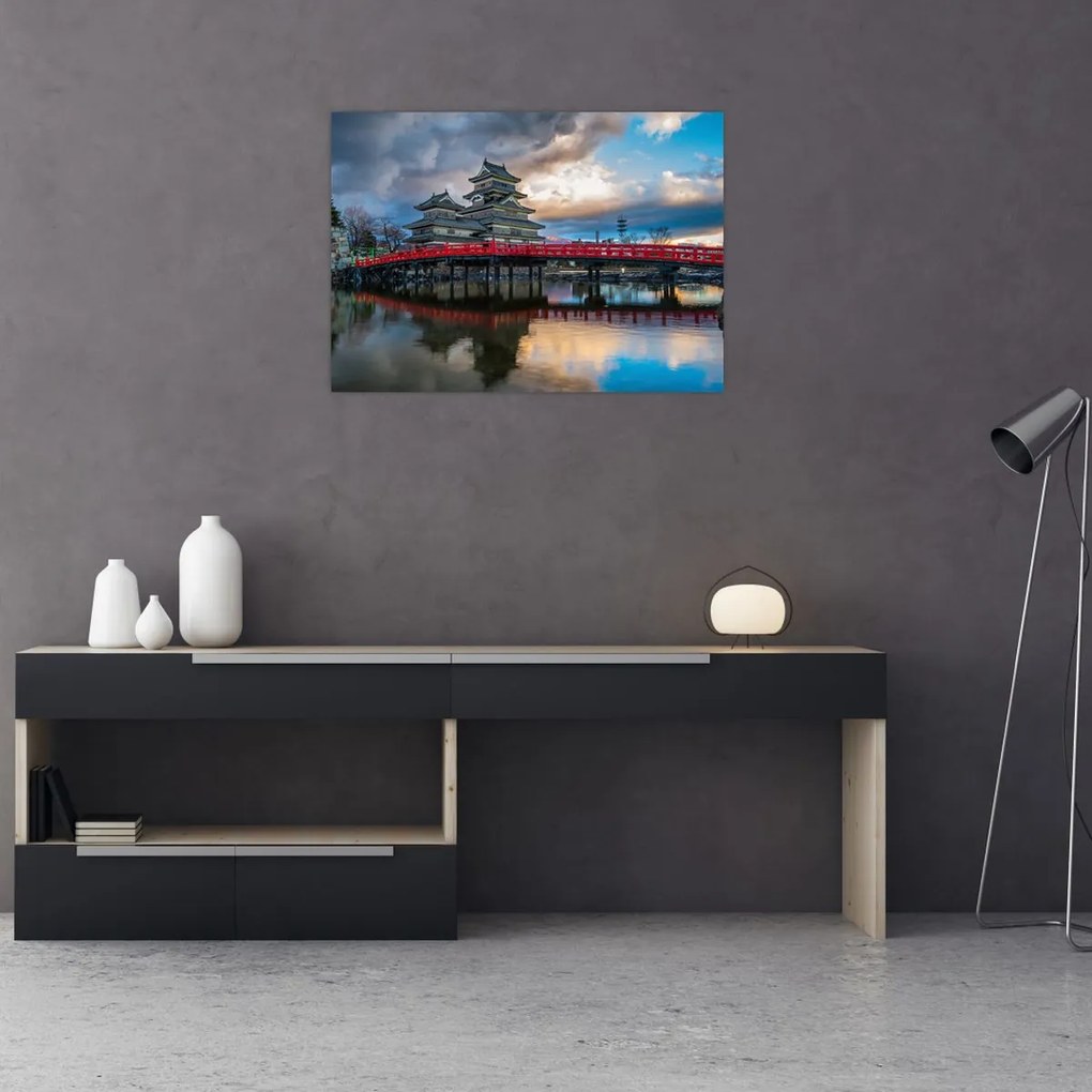 Tablou pe sticlă - Japonia (70x50 cm)