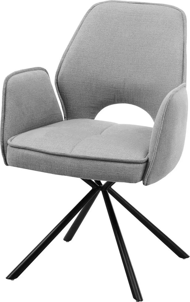 Scaun NELE structura metalica, gri, 61x61x48/86