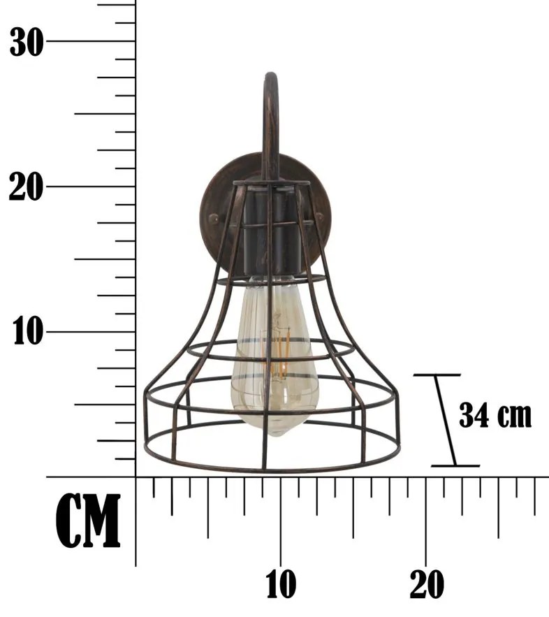 Mauro Ferretti Lampa de perete INDUSTRY -A- CM 34X18X27