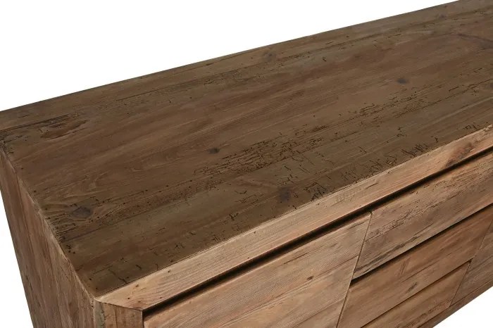Bufet, natur, din lemn de pin reciclat, Albarel