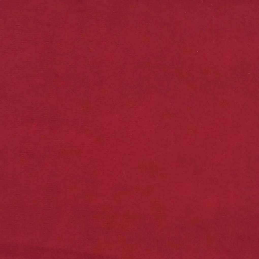 Taburet, rosu vin, 78x56x32 cm, catifea Bordo