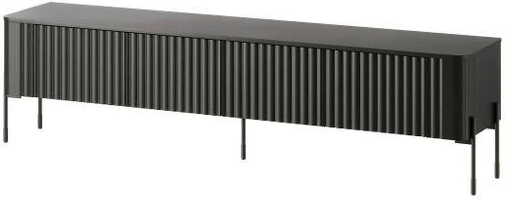 Comoda TV VERA, negru, PAL laminat, 190x40x50 cm