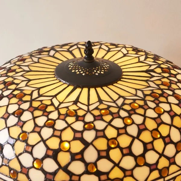 Endon 112178 - Lampă de masă Tiffany MILLE FEUX 2xE14/40W/230V diametru 45 cm