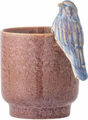 Ghiveci roz din ceramica, Ø11cm, "Larky"