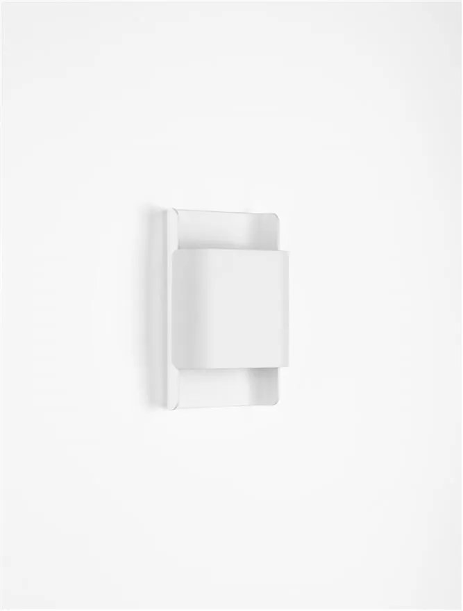 Aplica LED iluminat ambiental perete exterior IP54 POLLY alba