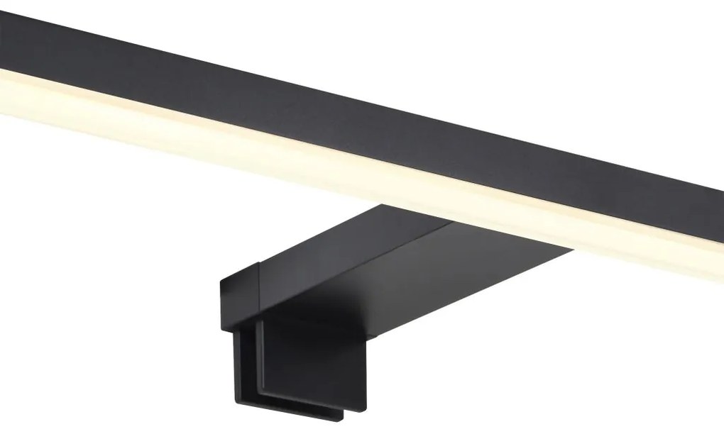 Aplica de perete LED pentru baie IP44 Marlee negru 3000K